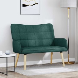 Sofa 2 places Vert foncé 115 x 61 x 87 cm Tissu 581902581902