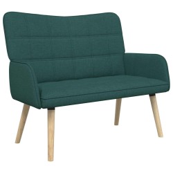 Sofa 2 places Vert foncé 115 x 61 x 87 cm Tissu 581902581902
