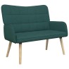 Sofa 2 places Vert foncé 115 x 61 x 87 cm Tissu 581902581902