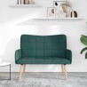 Sofa 2 places Vert foncé 115 x 61 x 87 cm Tissu 581902581902