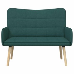 Sofa 2 places Vert foncé 115 x 61 x 87 cm Tissu 581902581902