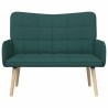 Sofa 2 places Vert foncé 115 x 61 x 87 cm Tissu 581902581902