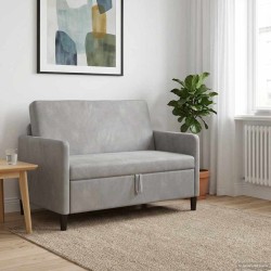 Sofa avec rangement Gris clair 122 x 78 x 87 cm Polyester 581904581904