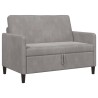 Sofa avec rangement Gris clair 122 x 78 x 87 cm Polyester 581904581904