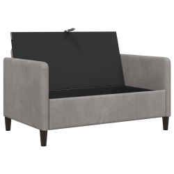 Sofa avec rangement Gris clair 122 x 78 x 87 cm Polyester 581904581904