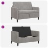 Sofa avec rangement Gris clair 122 x 78 x 87 cm Polyester 581904581904