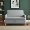 Sofa avec rangement Gris clair 122 x 78 x 87 cm Polyester 581905581905