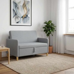 Sofa avec rangement Gris clair 122 x 78 x 87 cm Polyester 581905581905