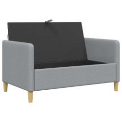 Sofa avec rangement Gris clair 122 x 78 x 87 cm Polyester 581905581905