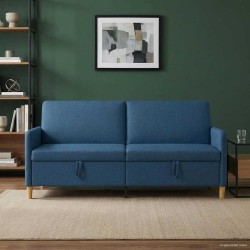 Sofa avec rangement Bleu 192 x 78 x 87 cm Polyester 581908581908