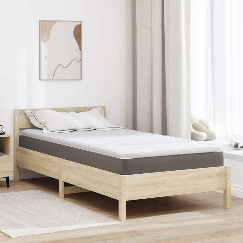 Surmatelas Blanc 90 x 190 cm Tissu en Tricot 581909581909