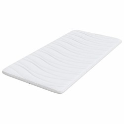 Surmatelas Blanc 90 x 190 cm Tissu en Tricot 581909581909