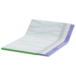 Surmatelas Blanc et vert 160 x 200 cm Tissu Jacquard 581910581910