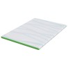 Surmatelas Blanc et vert 160 x 200 cm Tissu Jacquard 581910581910