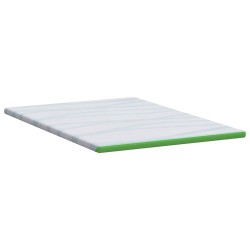 Surmatelas Blanc et vert 160 x 200 cm Tissu Jacquard 581910581910
