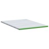 Surmatelas Blanc et vert 160 x 200 cm Tissu Jacquard 581910581910