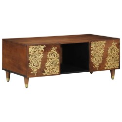 Table basse Marron miel 100 x 54 x 40 cm Bois de mangue massif 581911581911