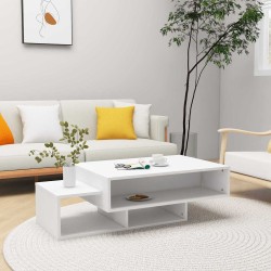 Table basse Blanc 105x55x32 cm Bois d’ingénierie 581913581913