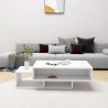 Table basse Blanc 105x55x32 cm Bois d’ingénierie 581913581913