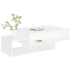 Table basse Blanc 105x55x32 cm Bois d’ingénierie 581913581913