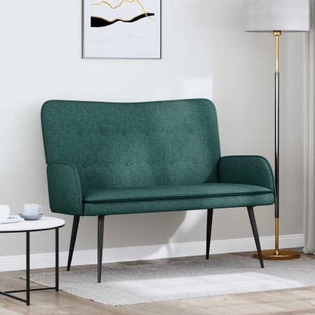 Sofa 2 places Vert foncé 115 x 61 x 87 cm Tissu 581915581915