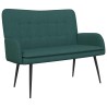 Sofa 2 places Vert foncé 115 x 61 x 87 cm Tissu 581915581915