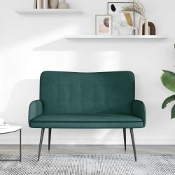Sofa 2 places Vert foncé 115 x 61 x 87 cm Tissu 581915581915