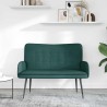 Sofa 2 places Vert foncé 115 x 61 x 87 cm Tissu 581915581915