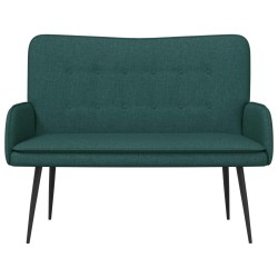 Sofa 2 places Vert foncé 115 x 61 x 87 cm Tissu 581915581915