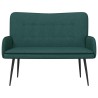 Sofa 2 places Vert foncé 115 x 61 x 87 cm Tissu 581915581915