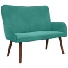 Sofa 2 places Turquoise 115 x 61 x 87 cm Velours (V) 581916581916