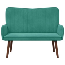 Sofa 2 places Turquoise 115 x 61 x 87 cm Velours (V) 581916581916