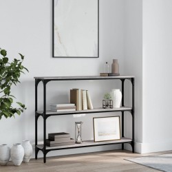 Table console sonoma gris 100x22,5x75 cm bois d'ingénierie 581917581917