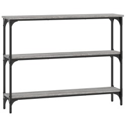 Table console sonoma gris 100x22,5x75 cm bois d'ingénierie 581917581917