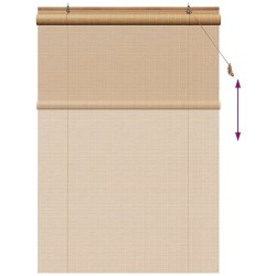 Store enrouleur Marron 160 x 220 cm Bambou 581919581919