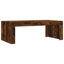 Table basse chêne fumé 102x50x36 cm bois d'ingénierie 581923581923