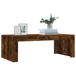 Table basse chêne fumé 102x50x36 cm bois d'ingénierie 581923581923