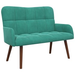 Sofa 2 places Turquoise 115 x 61 x 87 cm Velours (V) 581925581925