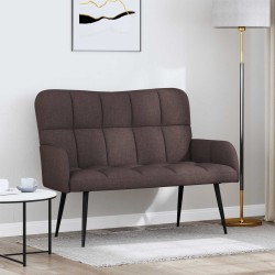 Sofa 2 places Marron foncé 115 x 61 x 87 cm Tissu 581926581926
