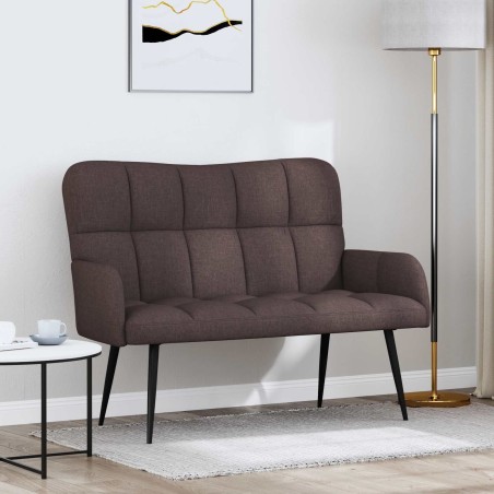 Sofa 2 places Marron foncé 115 x 61 x 87 cm Tissu 581926581926