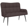 Sofa 2 places Marron foncé 115 x 61 x 87 cm Tissu 581926581926