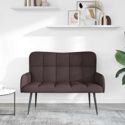 Sofa 2 places Marron foncé 115 x 61 x 87 cm Tissu 581926581926