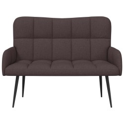 Sofa 2 places Marron foncé 115 x 61 x 87 cm Tissu 581926581926