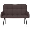 Sofa 2 places Marron foncé 115 x 61 x 87 cm Tissu 581926581926