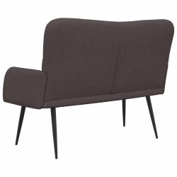 Sofa 2 places Marron foncé 115 x 61 x 87 cm Tissu 581926581926
