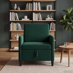 Sofa avec rangement Vert foncé 72 x 78 x 87 cm Polyester 581927581927