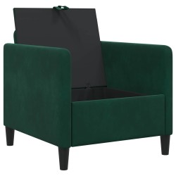 Sofa avec rangement Vert foncé 72 x 78 x 87 cm Polyester 581927581927