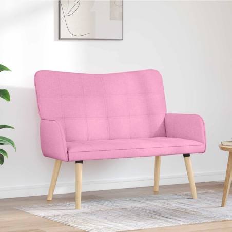 Sofa 2 places Rose 115 x 61 x 87 cm Tissu 581928581928
