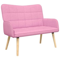 Sofa 2 places Rose 115 x 61 x 87 cm Tissu 581928581928