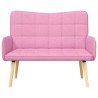 Sofa 2 places Rose 115 x 61 x 87 cm Tissu 581928581928